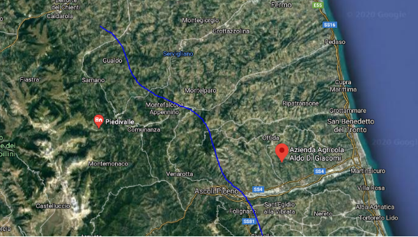 Google Maps Marche del Sud